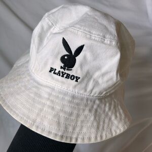 Playboy Bucket Hat (White)